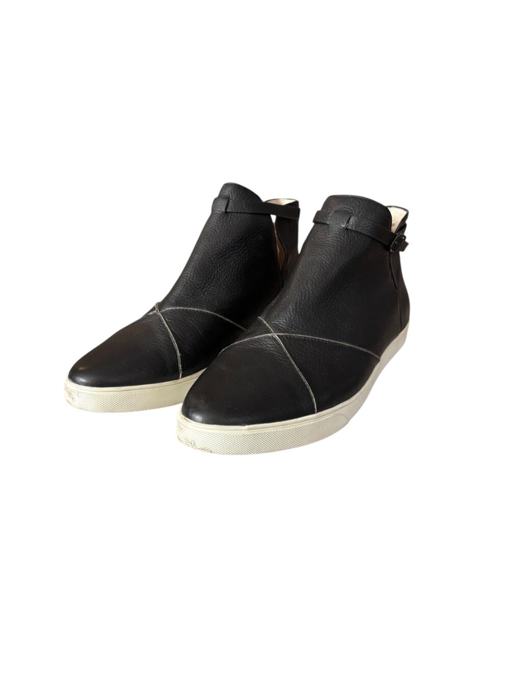 Cocktail Sneakers Black The Outsider Womens Ankle Boot Calfskin Leather Size 10